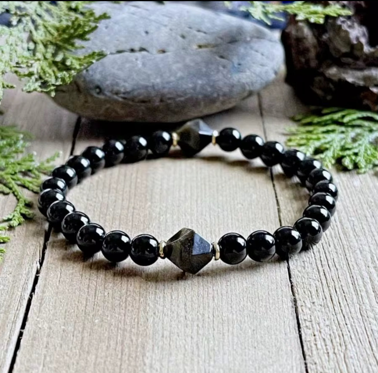 **NEW PRODUCT** Protection Crystal Bracelet - Obsidian