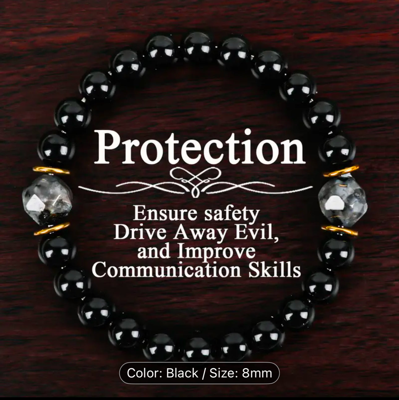 **NEW PRODUCT** Protection Crystal Bracelet - Obsidian