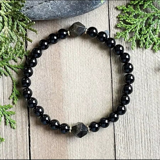 **NEW PRODUCT** Protection Crystal Bracelet - Obsidian