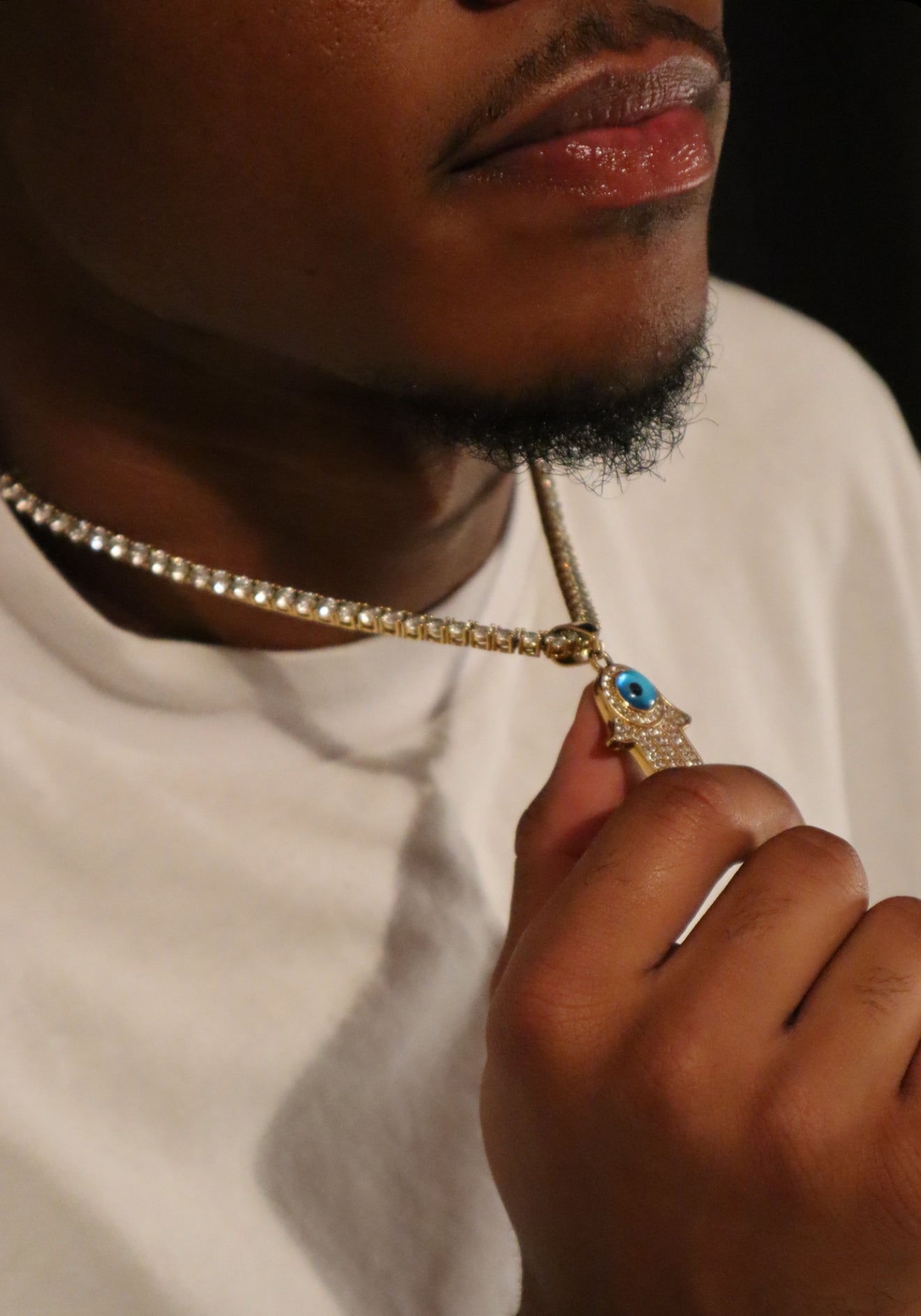 **NEW PRODUCT** Protection Hamsa Hand Gold Pendant